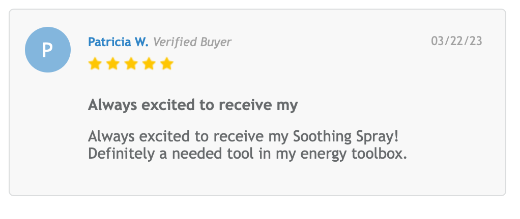 * Soothing Spray 4oz - Health, healing, energetic cleansing, wellness