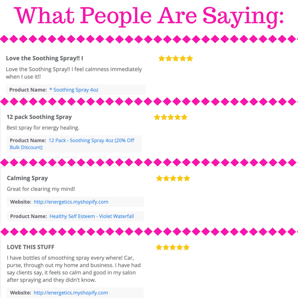 12 Pack - Soothing Spray 4oz (20% Off Bulk Discount) - Energetic Solutions, Inc Sheevaun Moran