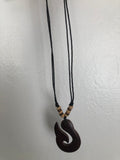 Necklace  - Shell/Stone or Wooden Fish Hook-like